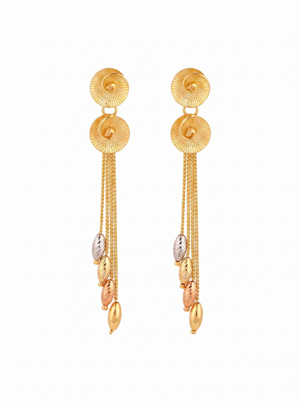 Long Chain Tassel Earrings | 18K Gold-Plated Demi-Fine Jewellery