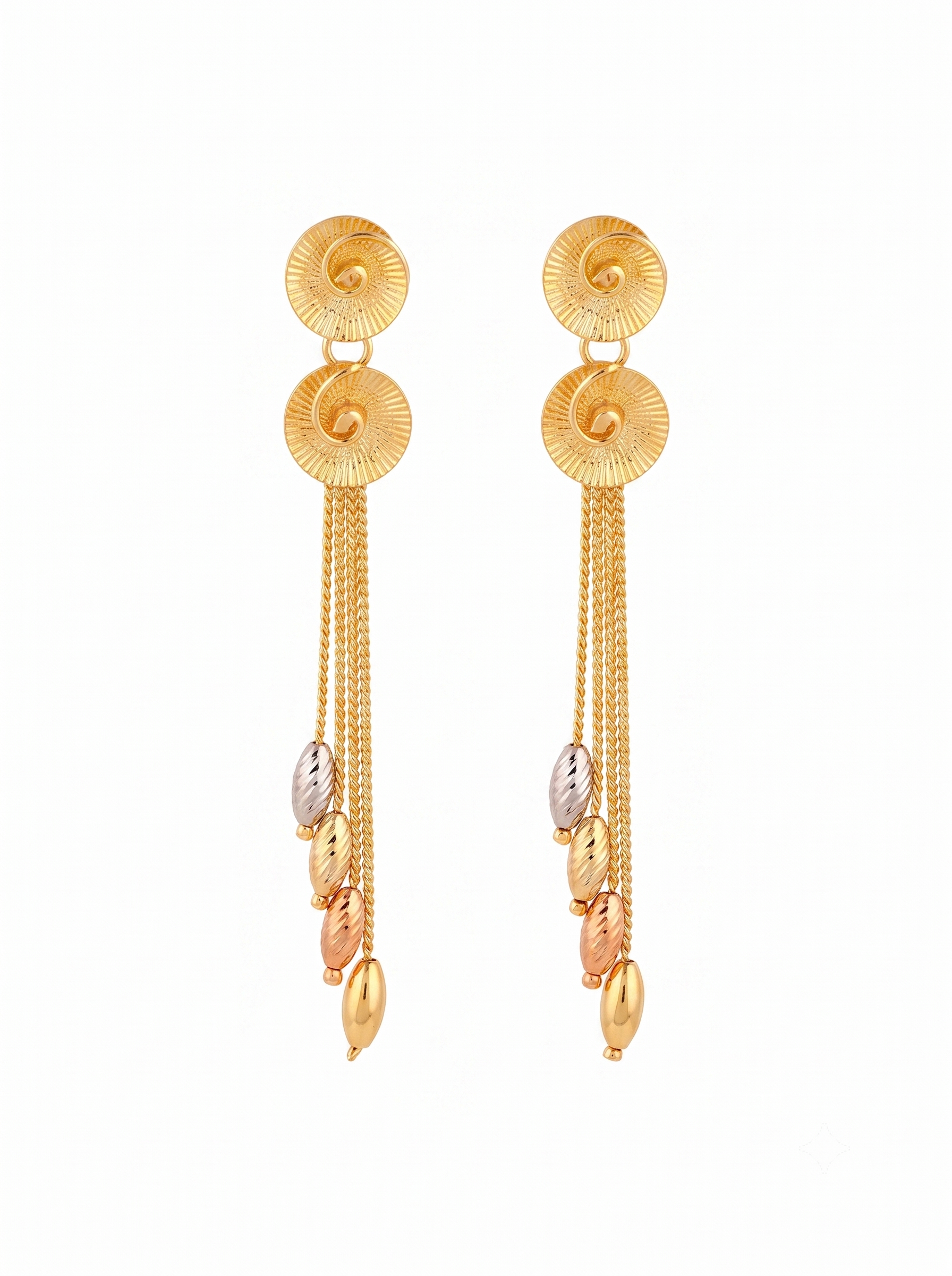 Long Chain Tassel Earrings | 18K Gold-Plated Demi-Fine Jewellery