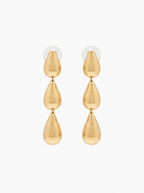 Gold Triple Drop Earrings | 18K Gold-Plated Demi-Fine Jewellery
