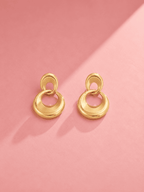 Molten Double Loop Earrings | Anti-Tarnish Everyday Luxury