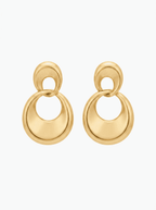 Molten Double Loop Earrings | Anti-Tarnish Everyday Luxury
