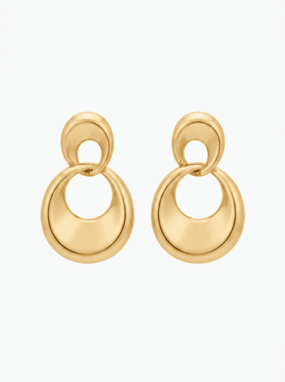 Molten Double Loop Earrings | Anti-Tarnish Everyday Luxury