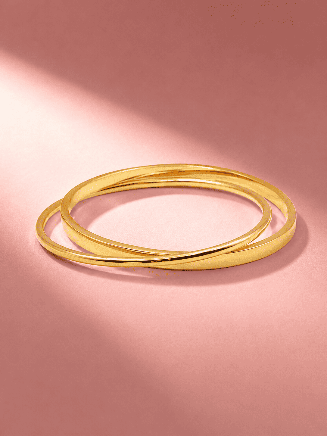Anti-Tarnish Interlocking Crossover Ring