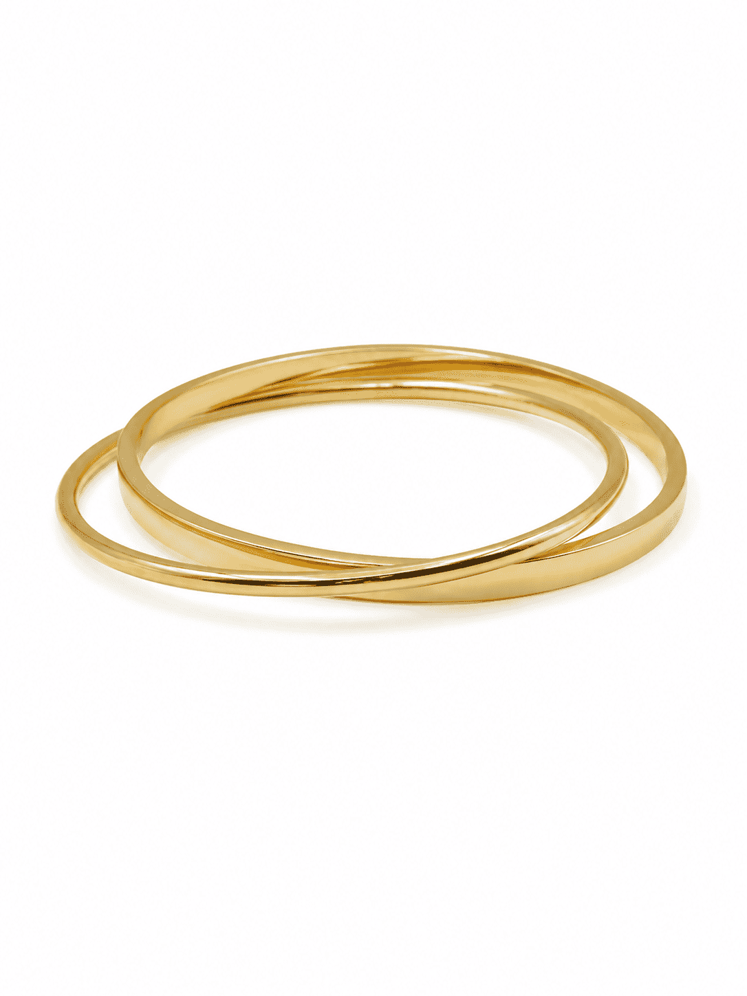 Anti-Tarnish Interlocking Crossover Ring