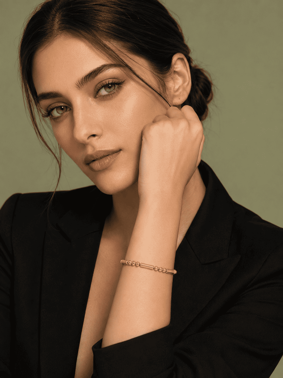 Gold Beaded Tube Kada | Anti-Tarnish 18K Gold-Plated Demi-Fine Jewellery