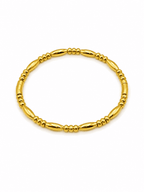 Gold Rice Bead Kada | Anti-Tarnish 18K Gold-Plated Demi-Fine Jewellery