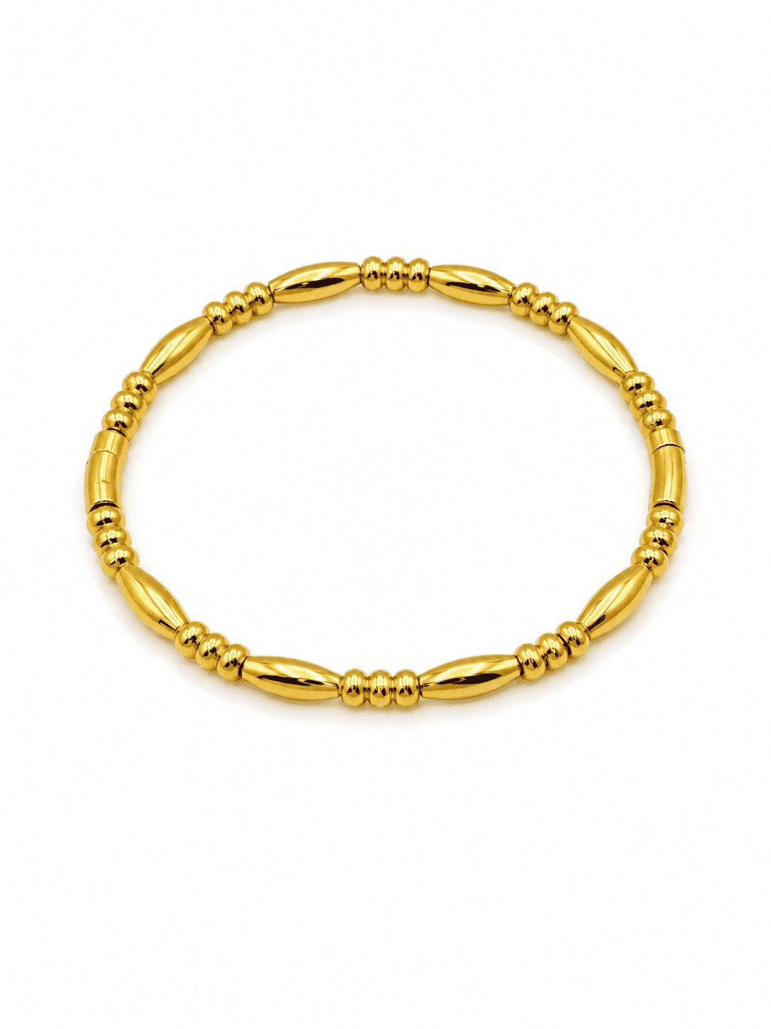 Gold Rice Bead Kada | Anti-Tarnish 18K Gold-Plated Demi-Fine Jewellery
