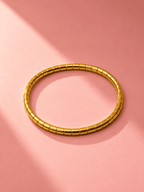 Gold Barrel Bead Kada | 18K Gold-Plated Demi-Fine Jewellery