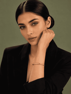 Gold Barrel Bead Kada | 18K Gold-Plated Demi-Fine Jewellery