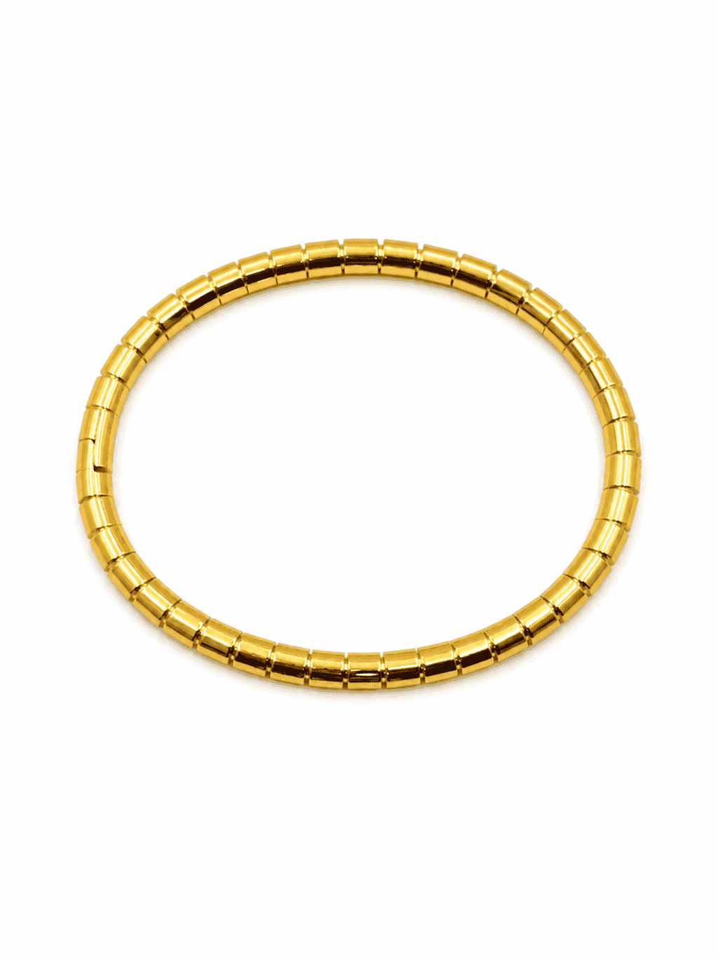 Gold Barrel Bead Kada | 18K Gold-Plated Demi-Fine Jewellery
