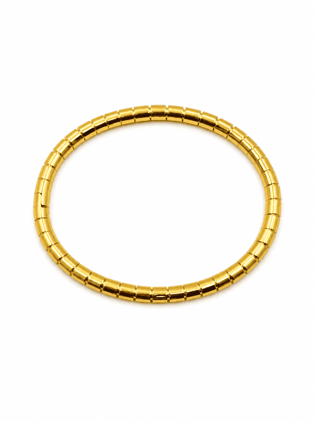 Gold Barrel Bead Kada | 18K Gold-Plated Demi-Fine Jewellery