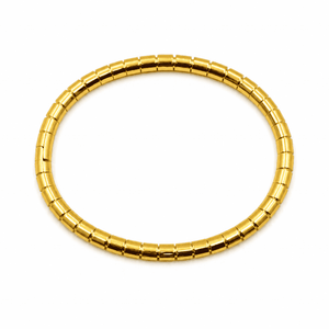 Gold Barrel Bead Kada | 18K Gold-Plated Demi-Fine Jewellery