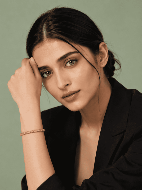 Textured Gold Beaded Kada | Anti-Tarnish 18K Gold-Plated Demi-Fine Jewellery