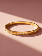 Halo Diamond gold bangel Bracelet