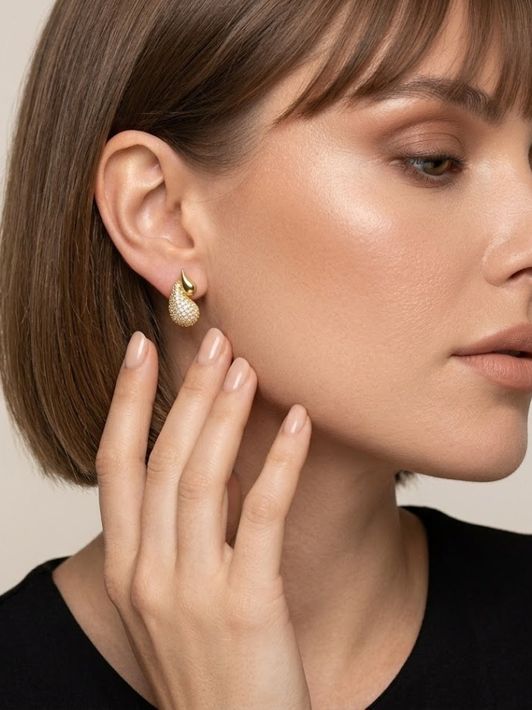 Paisley Sparkle Stud Earrings