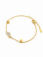 Minimal Heart Charm Bracelet
