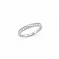 Sleek Minimal Engagement Ring for Her – anti-tarnish silver ring by Nesiy