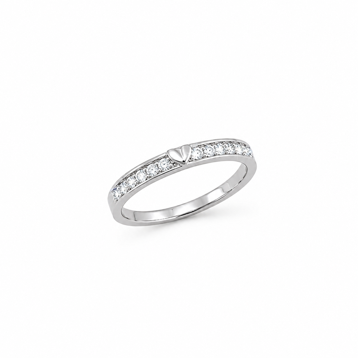 Sleek Minimal Engagement Ring for Her – anti-tarnish silver ring by Nesiy