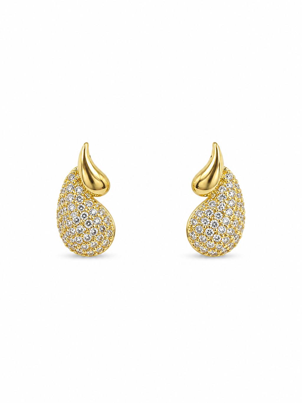 Paisley Sparkle Stud Earrings