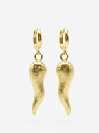 Golden Chilli Dangle Earrings