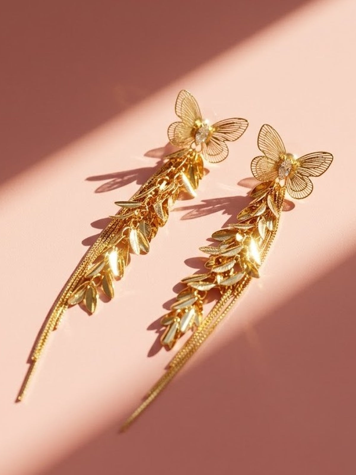 Butterfly Long Tassel Earrings