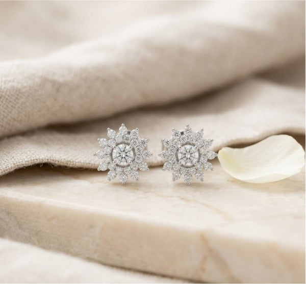 AAA+ Brass Line Earrings – anti-tarnish silver earrings by Nesiy (view 3)