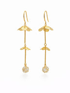 Leaf Chain Drop Earrings