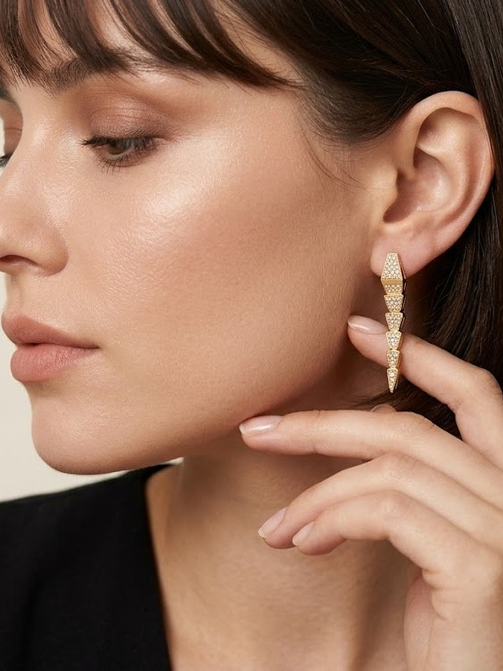 Serpent Glam Drop Earrings