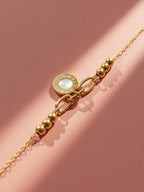 Golden Roman Charm Bracelet