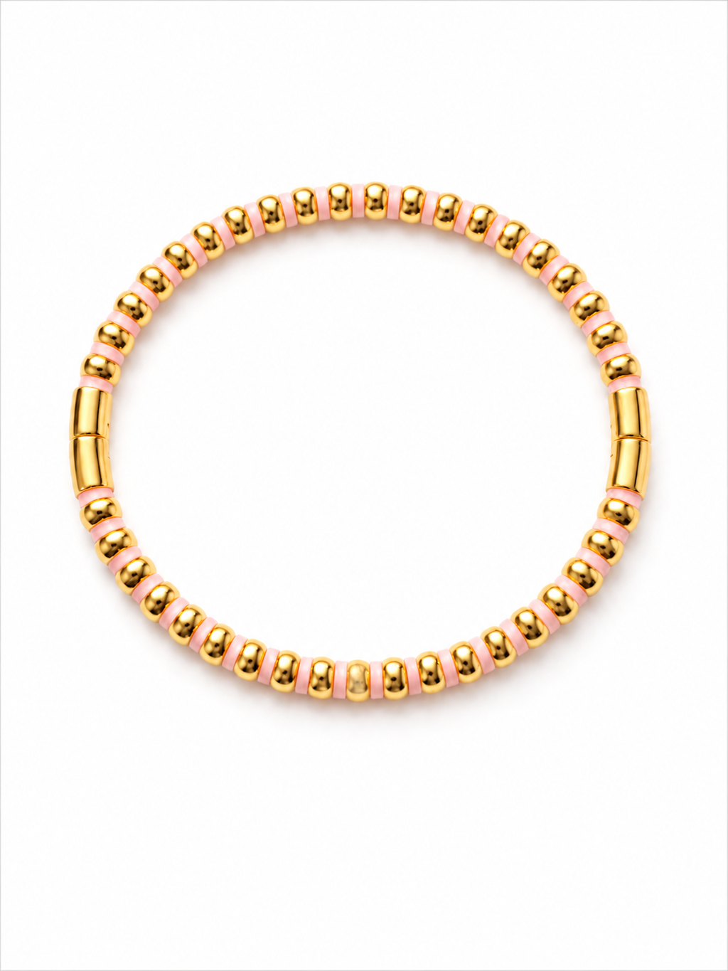 Pink Gold enamel Kada Bracelet