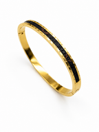 Midnight band gold bangle bracelet