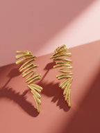 Golden Coil Wrap Earrings