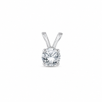 Silver Taurus Zodiac Solitaire Pendant