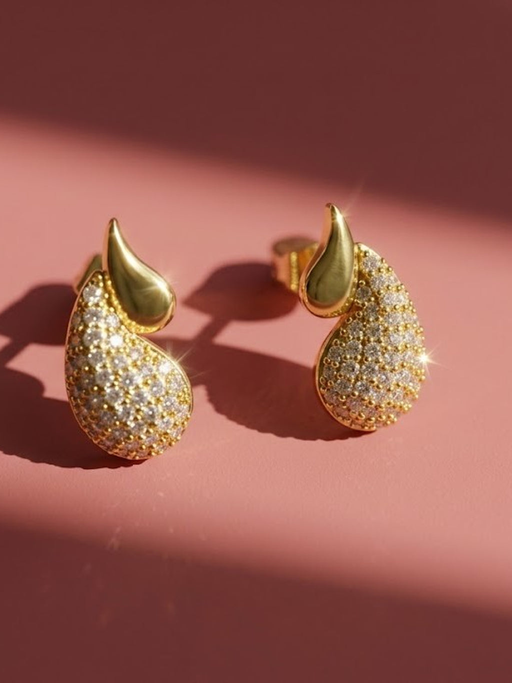 Paisley Sparkle Stud Earrings