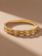 Golden Bamboo Kada Bracelet