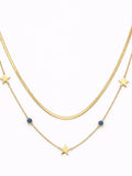 evil eye star gold necklace