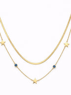 evil eye star gold necklace