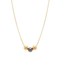 Gold &amp; Silver Ball Necklace Set | Premium Anti-Tarnish Jewellery