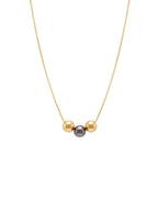 Gold &amp; Silver Ball Necklace Set | Premium Anti-Tarnish Jewellery