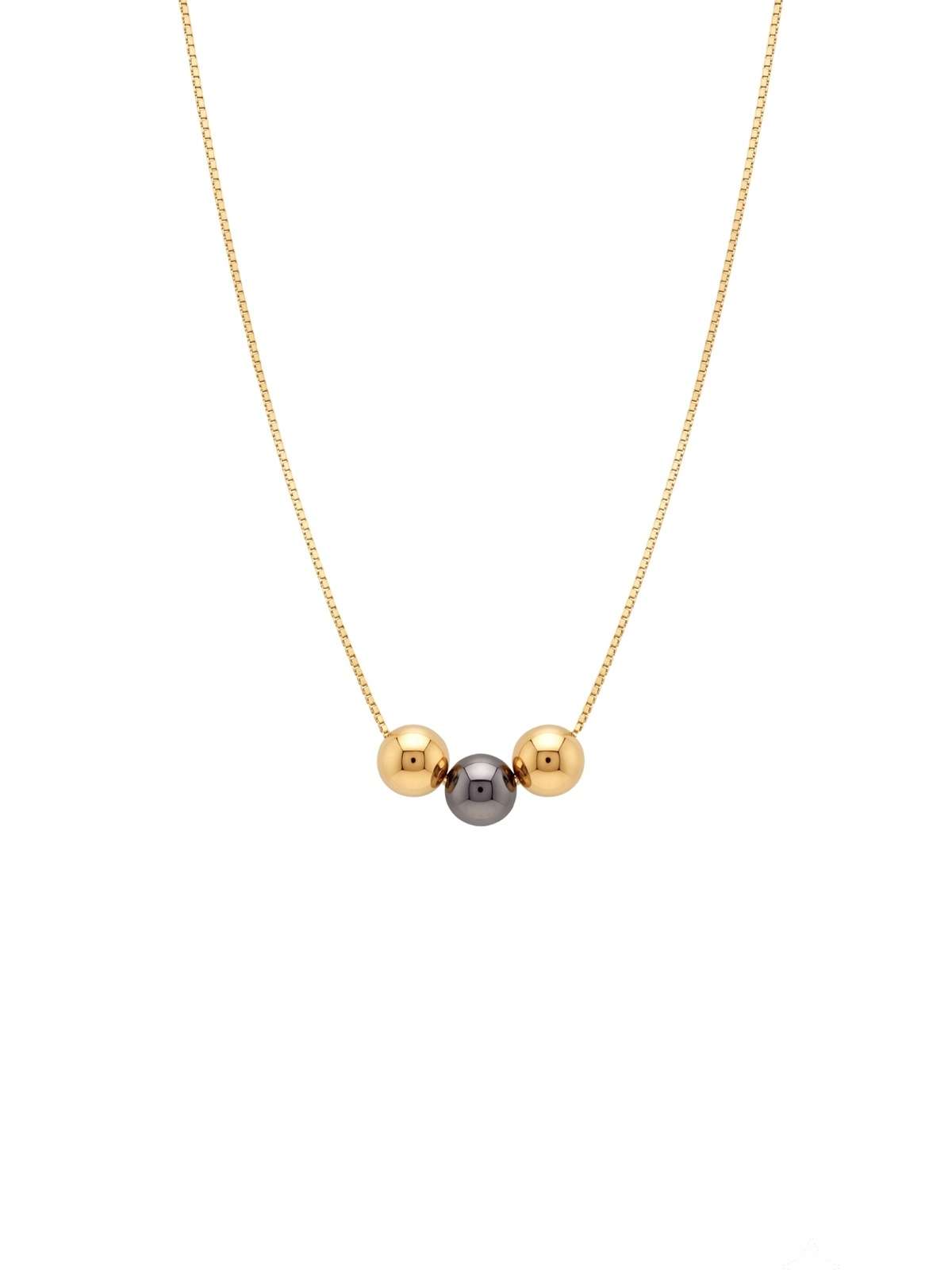 Gold &amp; Silver Ball Necklace Set | Premium Anti-Tarnish Jewellery