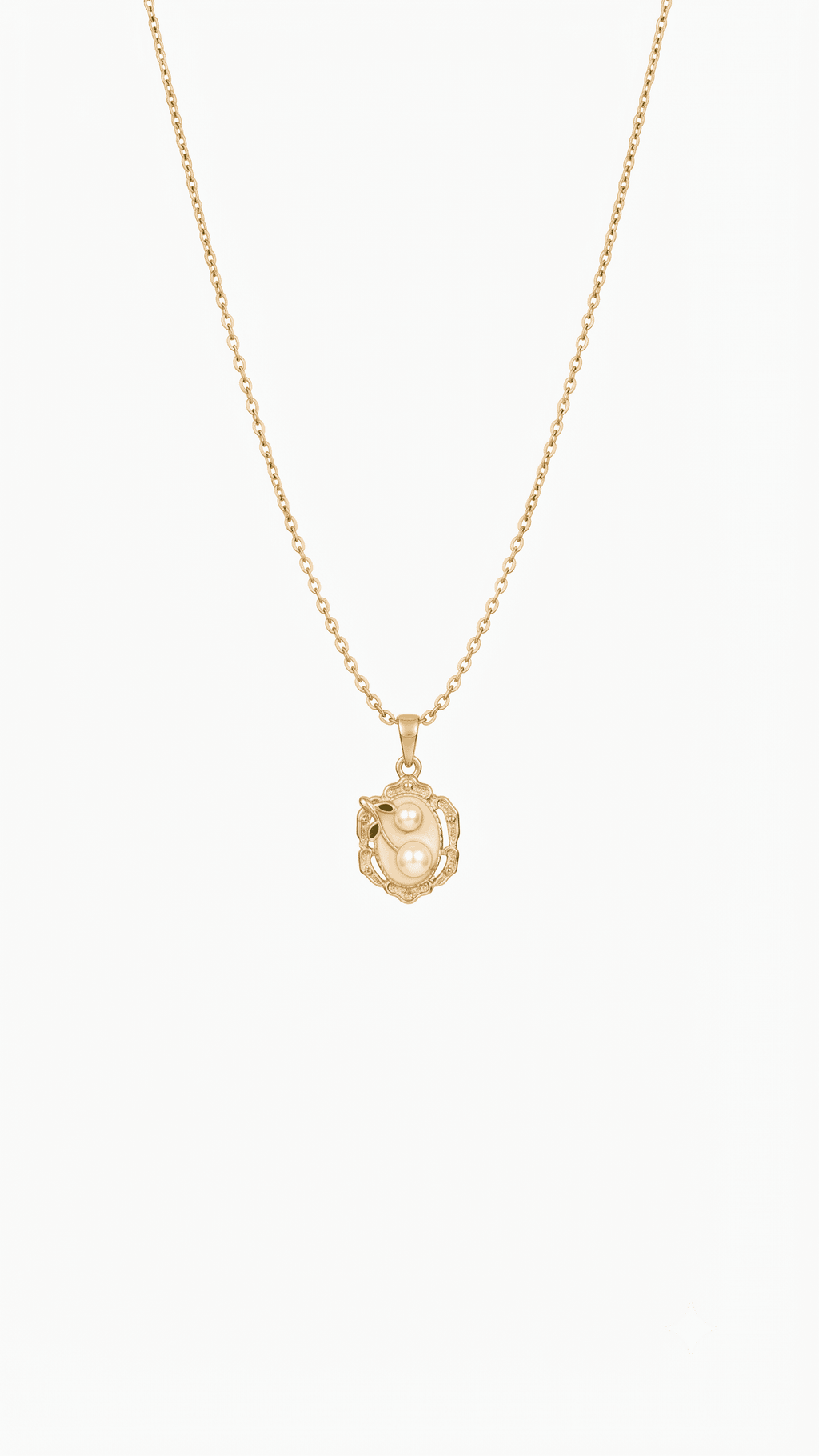 Double Pearl Pendant Necklace | Premium Demi-Fine Jewellery