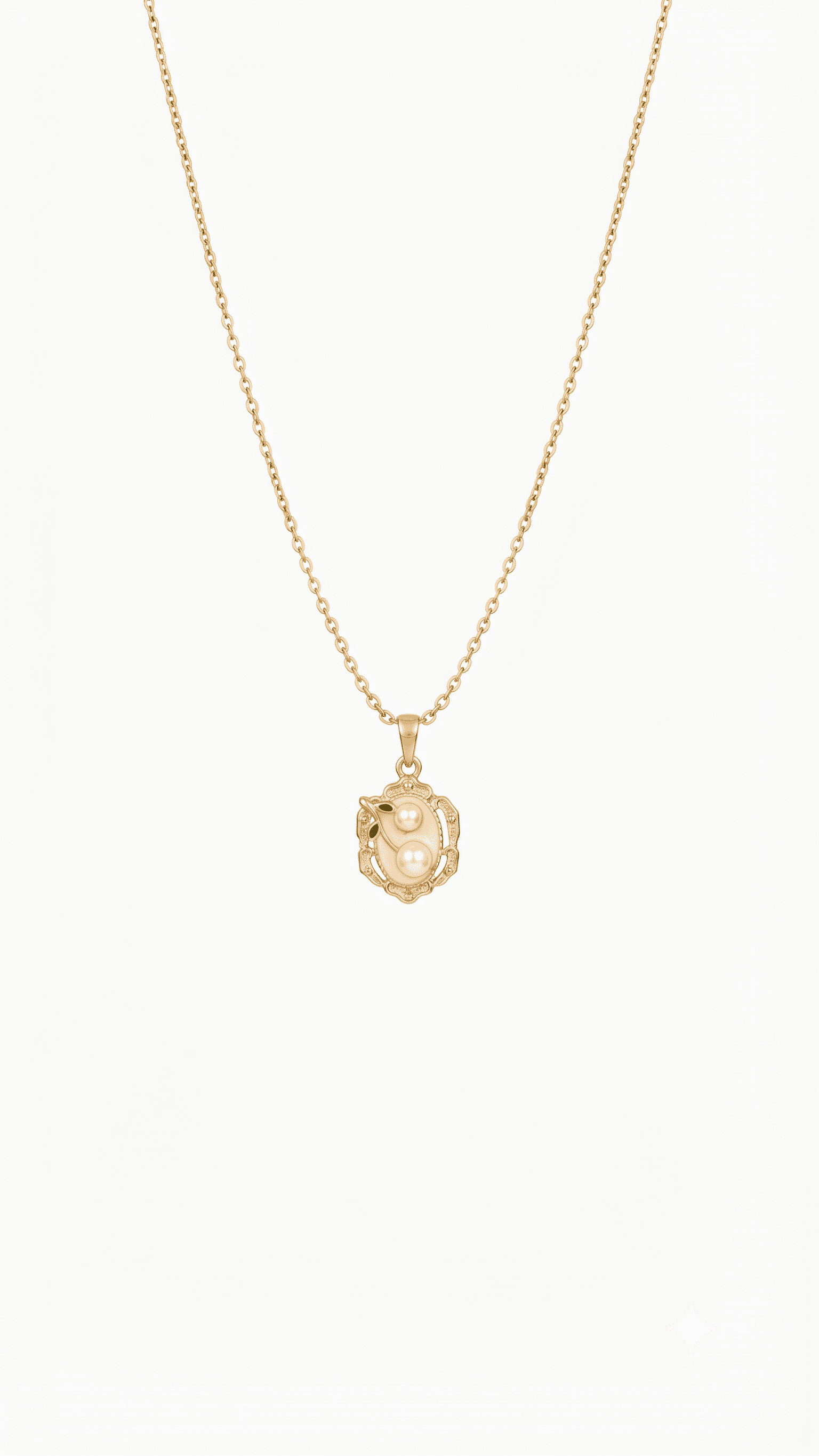 Double Pearl Pendant Necklace | Premium Demi-Fine Jewellery