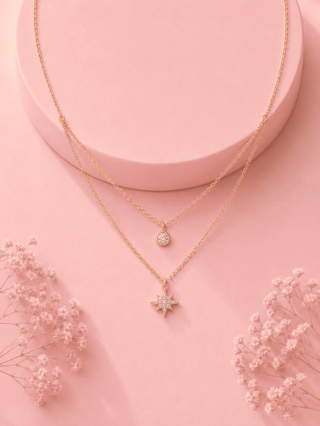 Celestial Star Layered Necklace | Premium Anti-Tarnish Jewellery