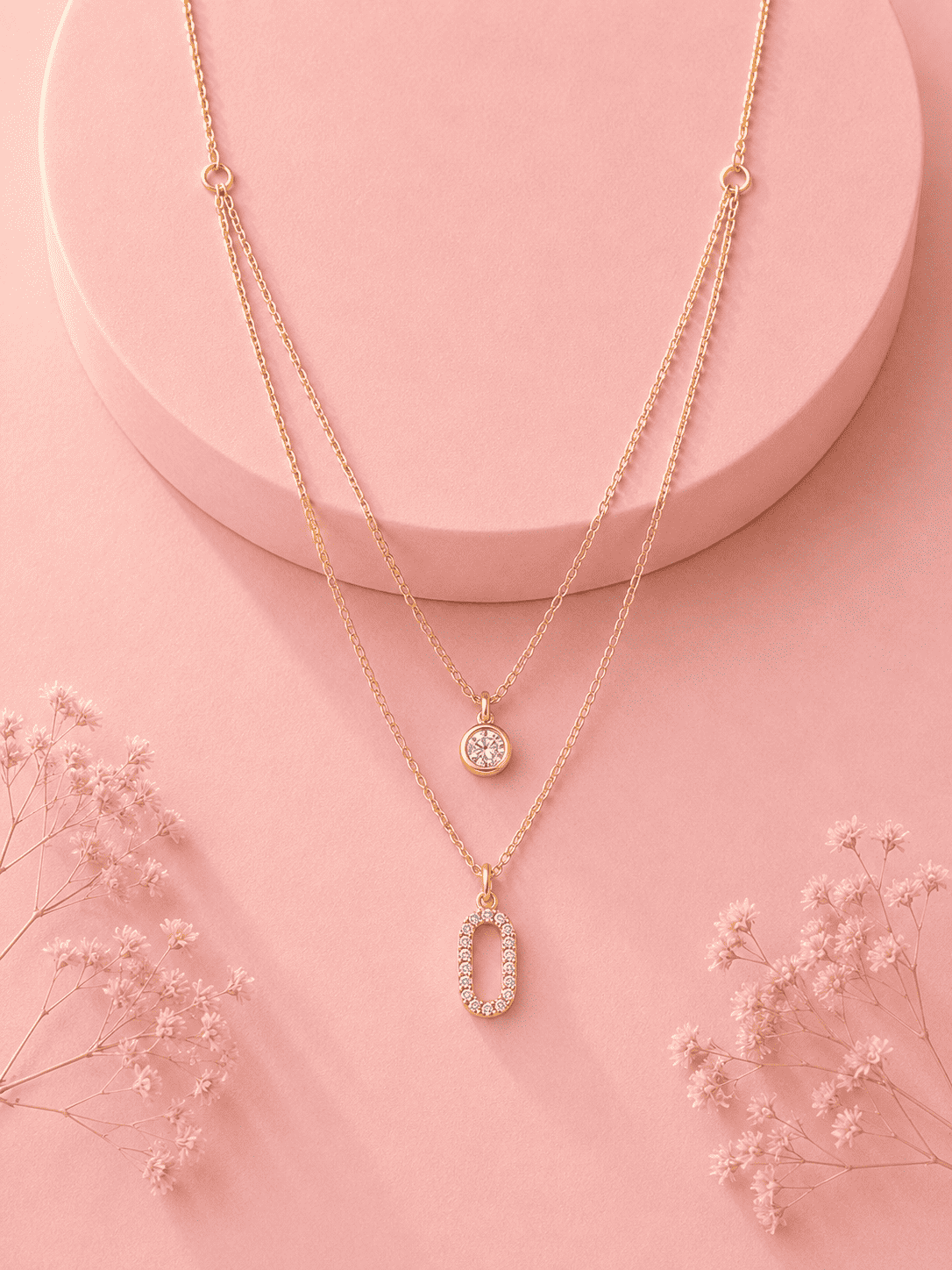 Anti-Tarnish Double Layer Chain Necklace | Gold-Plated Jewellery