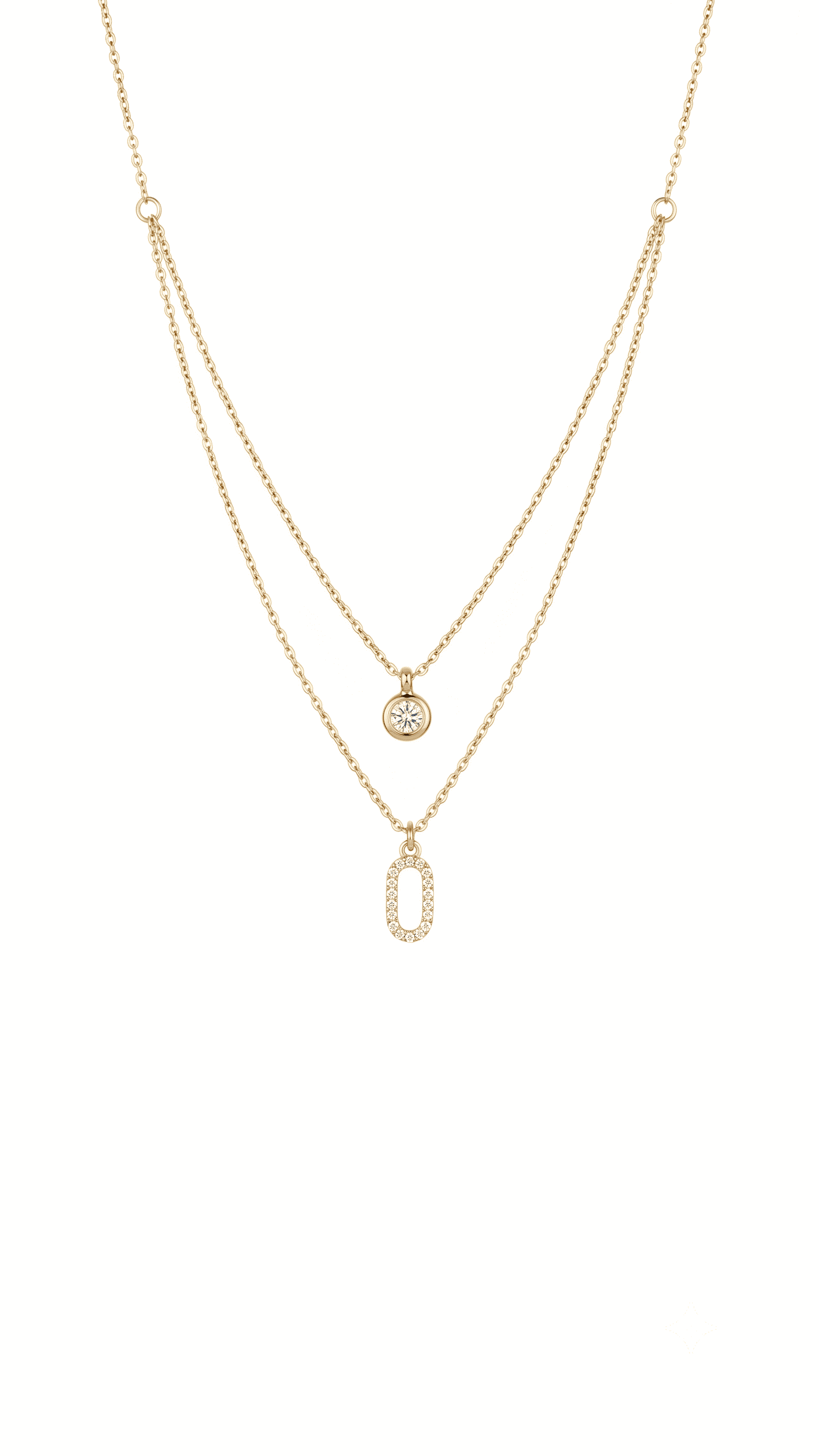 Anti-Tarnish Double Layer Chain Necklace | Gold-Plated Jewellery