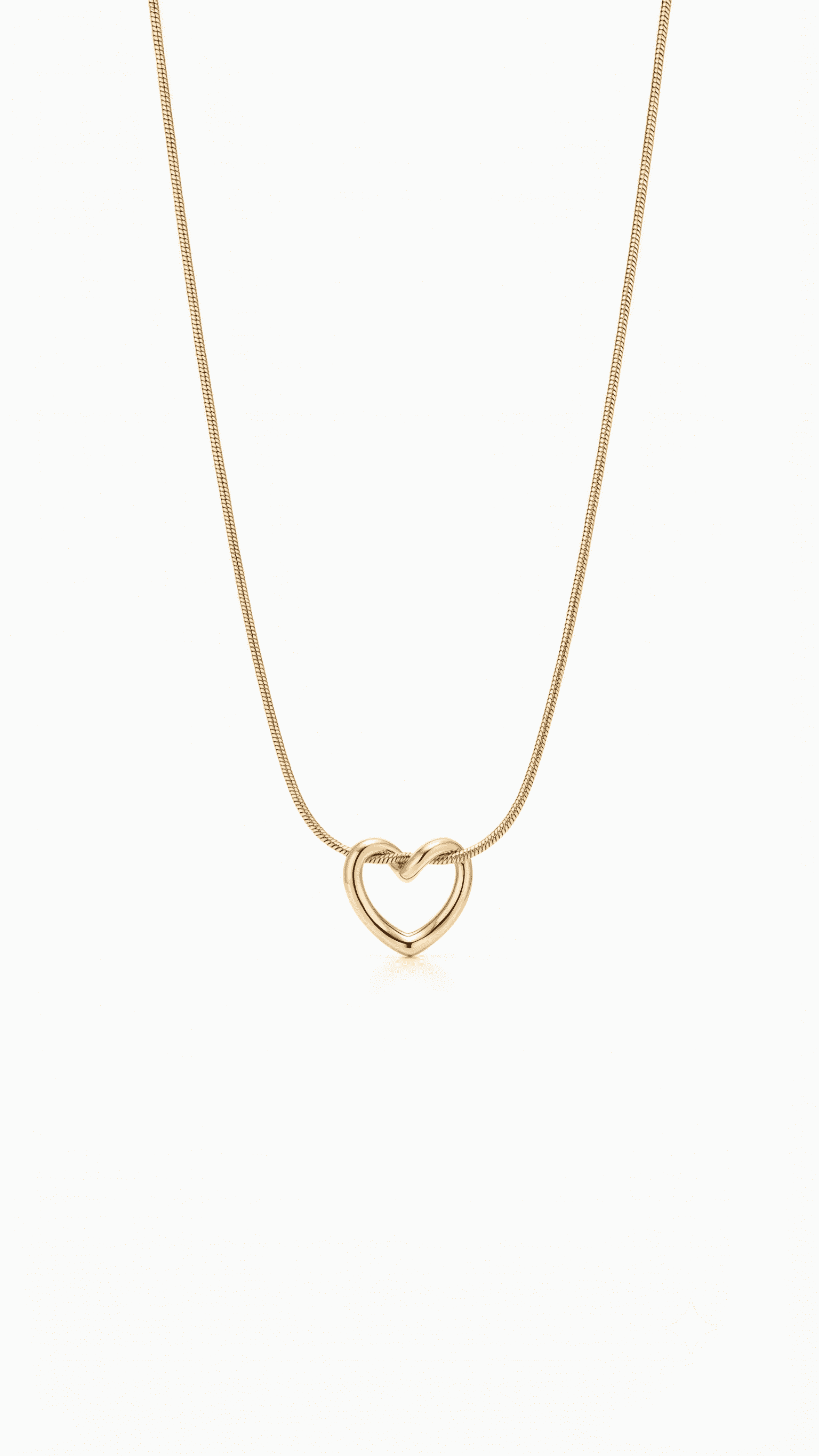Gold Open Heart Pendant Necklace | Premium Demi-Fine Jewellery