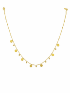 Anti-Tarnish Gold Station Necklace | Premium Demi-Fine Jewellery