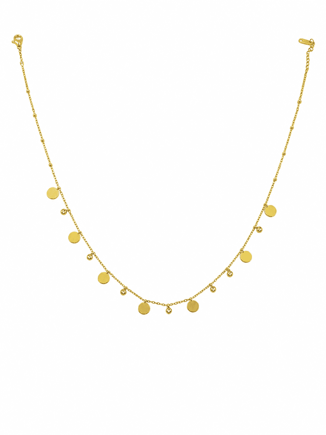 Anti-Tarnish Gold Station Necklace | Premium Demi-Fine Jewellery