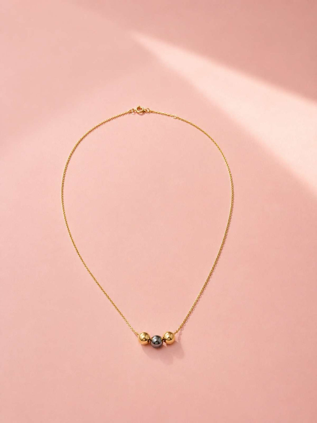 Gold &amp; Silver Ball Necklace Set | Premium Anti-Tarnish Jewellery