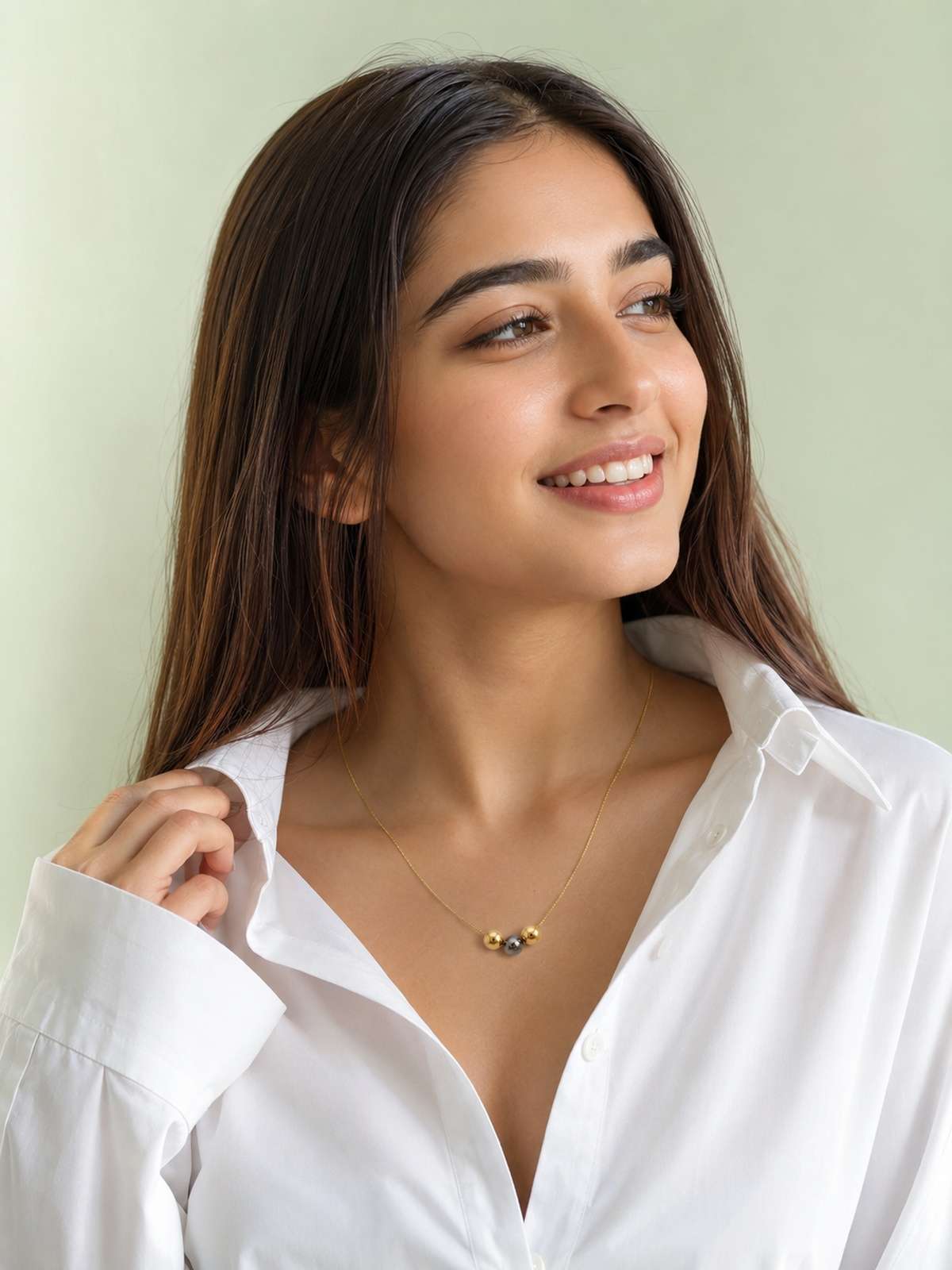 Gold &amp; Silver Ball Necklace Set | Premium Anti-Tarnish Jewellery